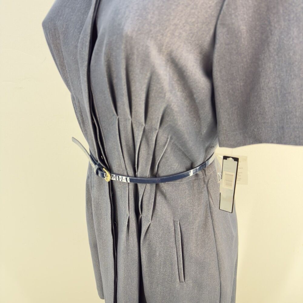 NWT Tahari Arthur S Levine Notch Collar Sheath Dress Size 10 Petite - Picture 9 of 17